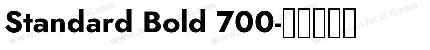 Standard Bold 700字体转换